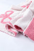 Soft Cotton Bow Pattern Plush Throw Blanket