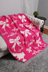 Soft Cotton Bow Pattern Plush Throw Blanket