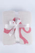 Soft Cotton Bow Pattern Plush Throw Blanket