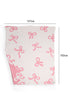 Soft Cotton Bow Pattern Plush Throw Blanket