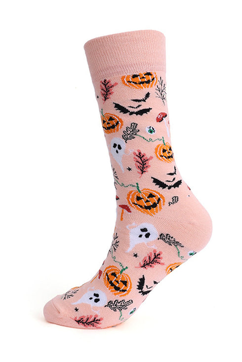 Soft Cotton Graphic Print Novelty Crew Socks