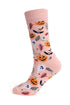 Soft Cotton Graphic Print Novelty Crew Socks