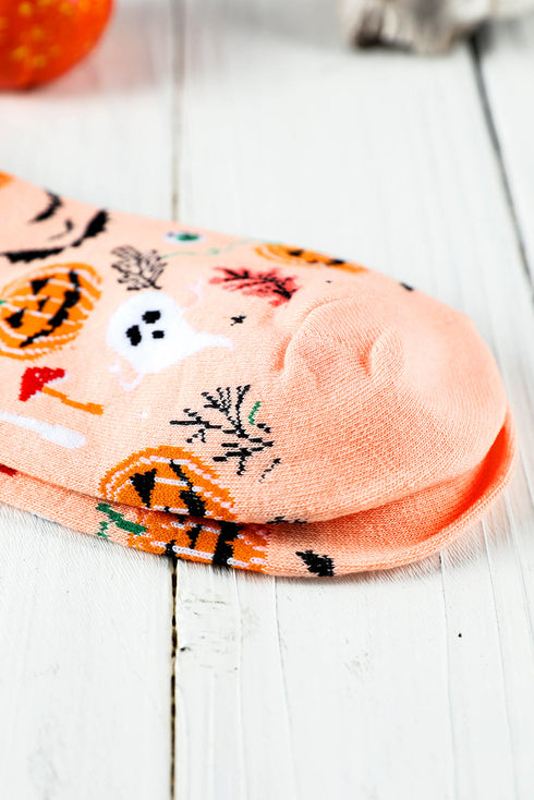 Soft Cotton Graphic Print Novelty Crew Socks