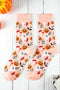 Soft Cotton Graphic Print Novelty Crew Socks