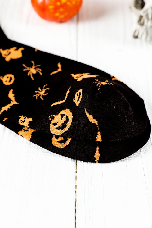 Soft Cotton Graphic Print Novelty Crew Socks
