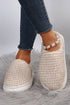 Soft Cotton Knit Round Toe Indoor Slippers