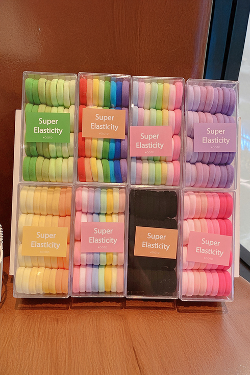 Soft Cotton Rope Elastic Ponytail Holder Set