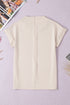 Soft Crew Neck Short Sleeve Loose Fit Top