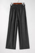 Soft Denim Smocked High Waist Wide Leg Jeans
