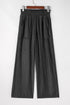 Soft Denim Smocked High Waist Wide Leg Jeans