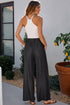 Soft Denim Smocked High Waist Wide Leg Jeans