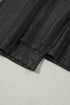 Soft Denim Smocked High Waist Wide Leg Jeans