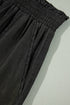 Soft Denim Smocked High Waist Wide Leg Jeans
