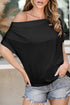 Soft Draped Cowl Neck Batwing Sleeve Top