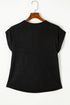 Soft Draped Cowl Neck Batwing Sleeve Top