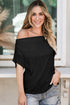 Soft Draped Cowl Neck Batwing Sleeve Top