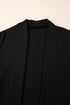 Soft Draped Open Front Long Sleeve Cardigan