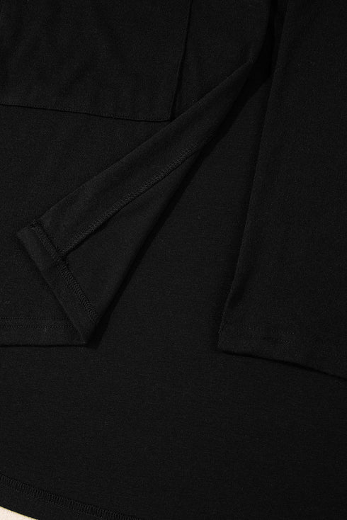 Soft Draped Open Front Long Sleeve Cardigan