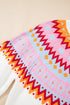 Soft Fair Isle Knit Crew Neck Pullover Sweater