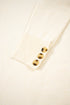 Soft Fine Knit Button Cuff Crew Neck Sweater