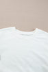 Soft French Terry Contrast Panel Pullover Top
