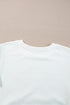Soft French Terry Contrast Panel Pullover Top