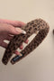 Soft Fuzzy Texture Leopard Print Wide Hair Headband