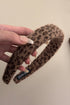 Soft Fuzzy Texture Leopard Print Wide Hair Headband