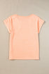 Soft Heathered Knit Button Shoulder Detail Top