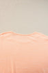 Soft Heathered Knit Button Shoulder Detail Top