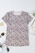 Soft Jersey Abstract Spot Print Short Sleeve Top