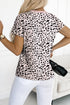 Soft Jersey Abstract Spot Print Short Sleeve Top
