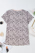 Soft Jersey Abstract Spot Print Short Sleeve Top