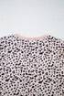 Soft Jersey Abstract Spot Print Short Sleeve Top