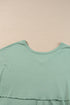 Soft Jersey Knit Rolled Sleeve Pocketed Maxi Dress