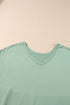 Soft Jersey Knit Rolled Sleeve Pocketed Maxi Dress