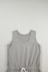 Soft Jersey Knit Sleeveless Drawstring Waist Dress