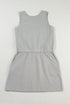 Soft Jersey Knit Sleeveless Drawstring Waist Dress