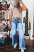 Soft Jersey Knit Striped Muscle Sleeve Tee