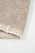 Soft Knit Contrast Tie Front Cardigan