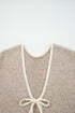 Soft Knit Contrast Tie Front Cardigan