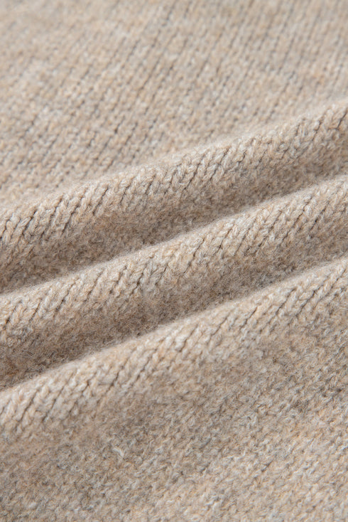 Soft Knit Contrast Tie Front Cardigan