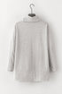 Soft Knit Cowl Neck Drawstring Pocket Tunic Top