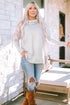 Soft Knit Cowl Neck Drawstring Pocket Tunic Top