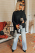 Soft Knit Cowl Neck Drawstring Pocket Tunic Top