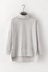 Soft Knit Cowl Neck Drawstring Pocket Tunic Top
