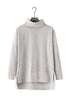 Soft Knit Cowl Neck Drawstring Pocket Tunic Top