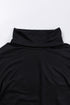 Soft Knit Cowl Neck Drawstring Pocket Tunic Top