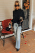 Soft Knit Cowl Neck Drawstring Pocket Tunic Top