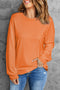 Soft Knit Crew Neck Long Sleeve Relaxed Top
